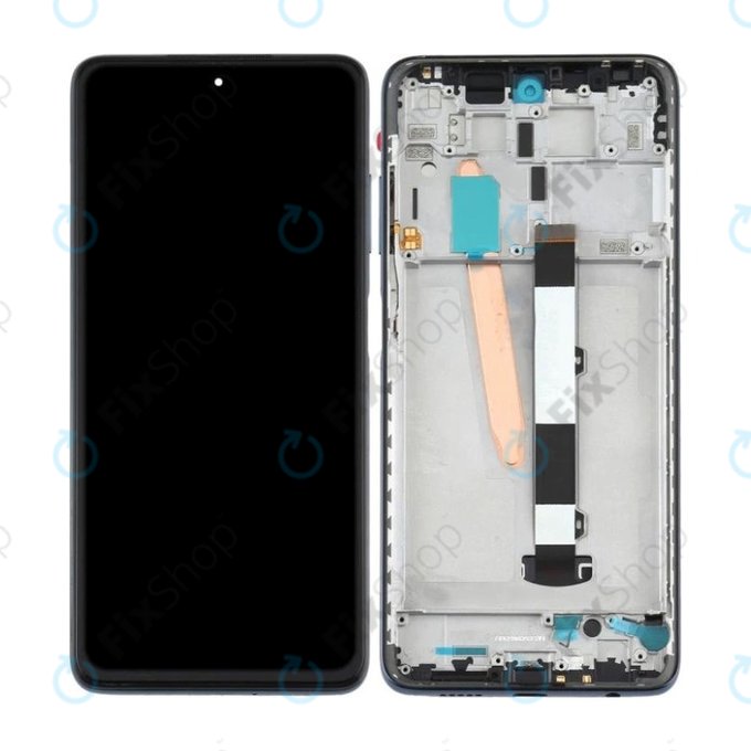 Xiaomi Poco X3 Pro - LCD Displej + Dotykové Sklo + Rám (Phantom Black) TFT