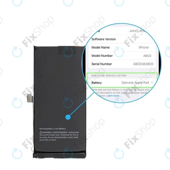 Baterie pro iPhone 14 Plus | 661-30394 | 4325mAh | Genuine Apple