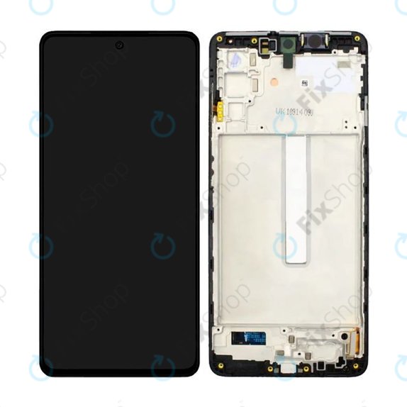 Samsung Galaxy M52 5G M526B - LCD Displej + Dotykové Sklo + Rám (Black) TFT