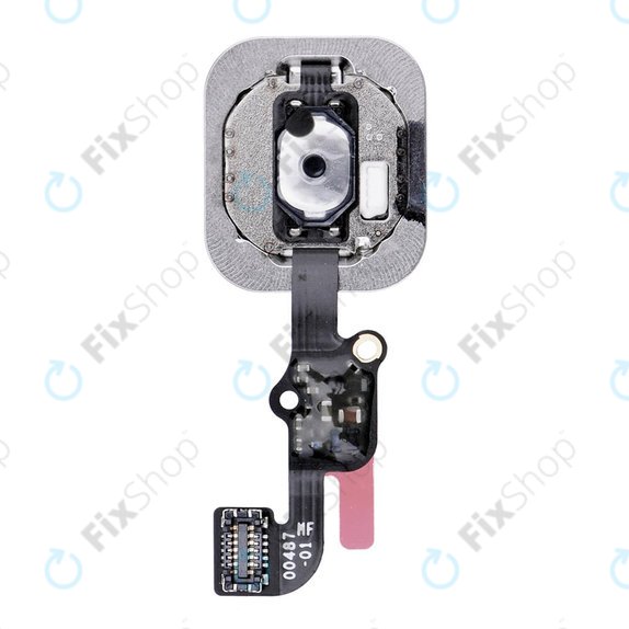 Apple iPhone 6S, 6S Plus - Tlačítko Domů + Flex Kabel (Silver)
