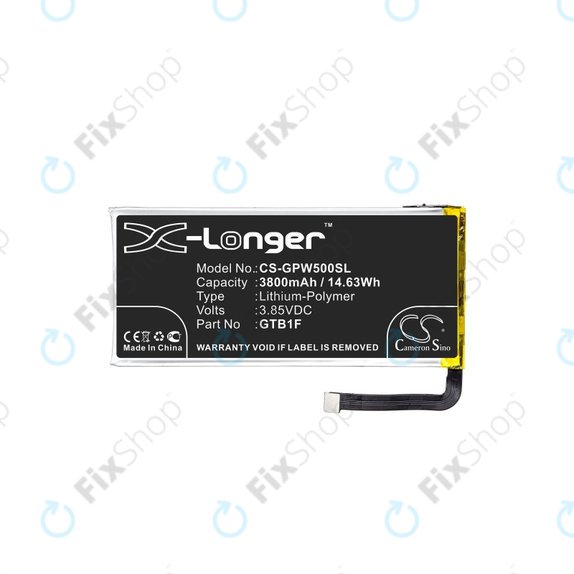 Baterie pro Google Pixel 5, 3800mAh, Li-Pol, 3.85 V, GTB1F, HQ