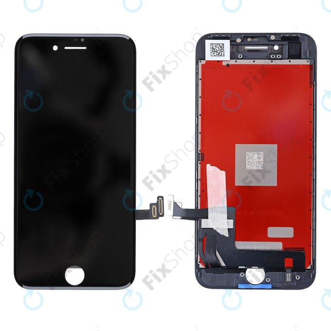 Displej pro iPhone 8, SE (2020), SE (2022), Black, Dotykové sklo s rámem, Refurbished
