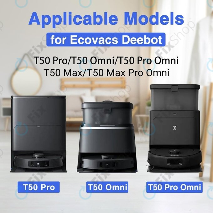 HEPA filtr, 2 ks pro Ecovacs Deebot T50 Omni, T50 Pro Omni, T50 Max, T50 Max Pro Omni