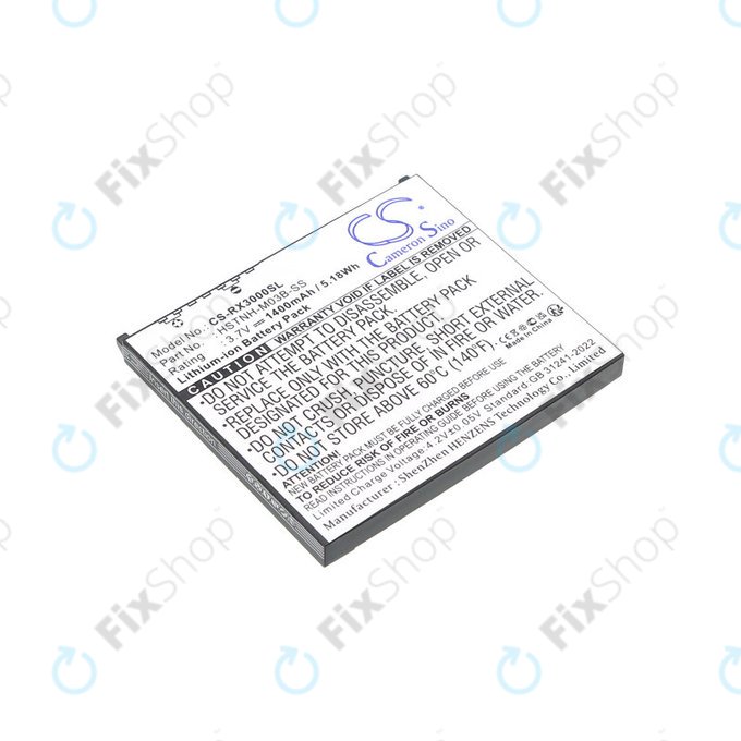 Baterie pro HP Compaq iPAQ rx3000, rx3115, rx3700, hx2110, hx2790, 1400mAh, Li-Ion, 3.7V, HSTNH-M03B-SS, HQ