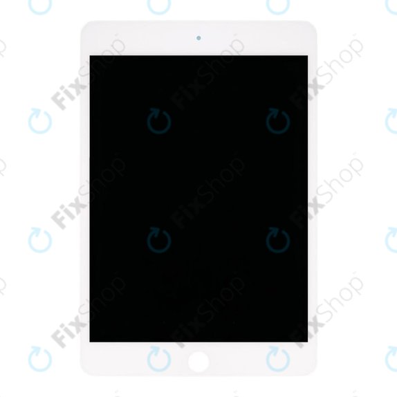 LCD Displej pro iPad Mini 5, White, Dotykové sklo bez rámu, Refurbished