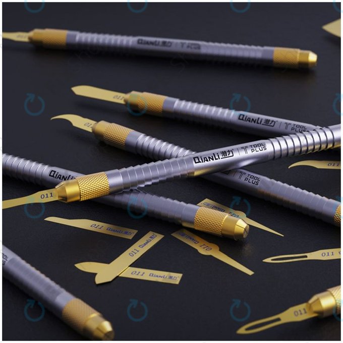 QianLi ToolPlus 011 - Sada Ručně Leštěných Čepelí s Rukojetí 16v1