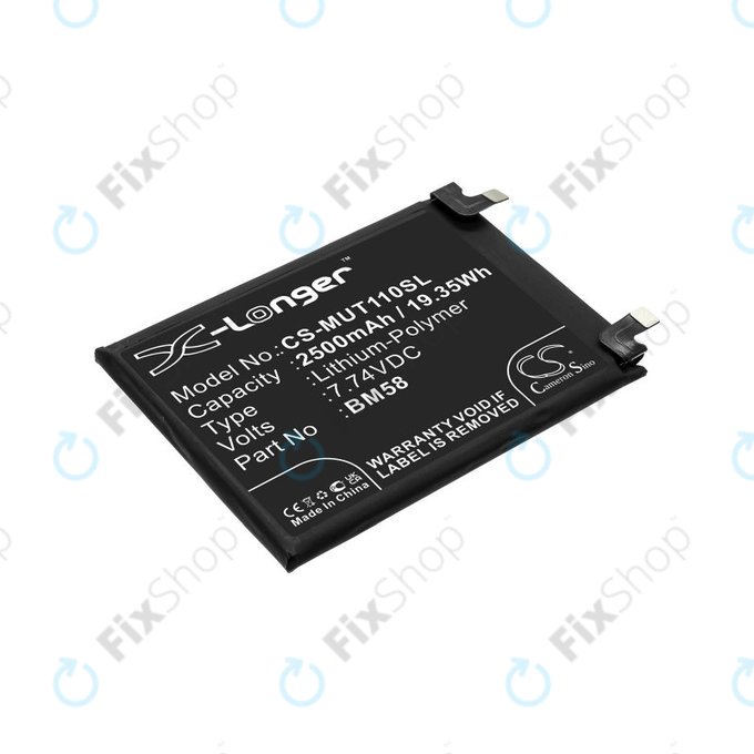 Baterie pro Xiaomi 11T Pro, 2500mAh, Li-Pol, 7.74 V, BM58, HQ
