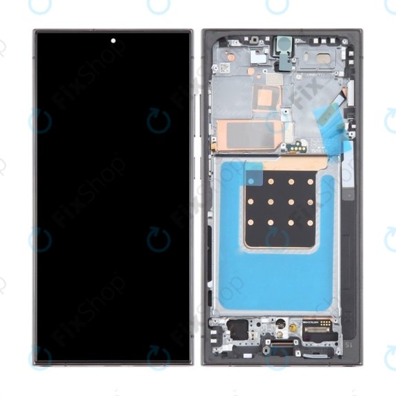 Samsung Galaxy S24 Ultra S928B - LCD Displej + Dotykové Sklo + Rám (Titanium Black) TFT