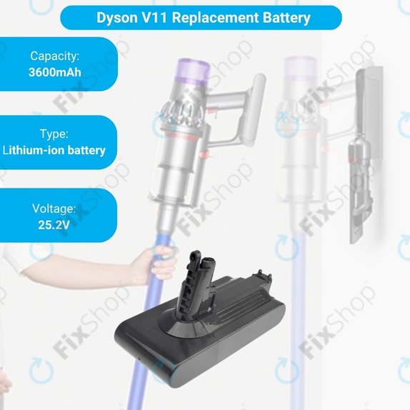 Dyson V11 - Baterie 299820, SV14, 970145-02 Li-Ion 25.2V 4000mAh