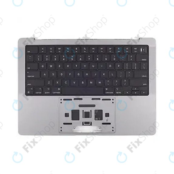 Horní rám klávesnice pro MacBook Pro 14", A2918 (2023), s klávesnicí US a baterií, Space Gray, 661-35708, Genuine Apple