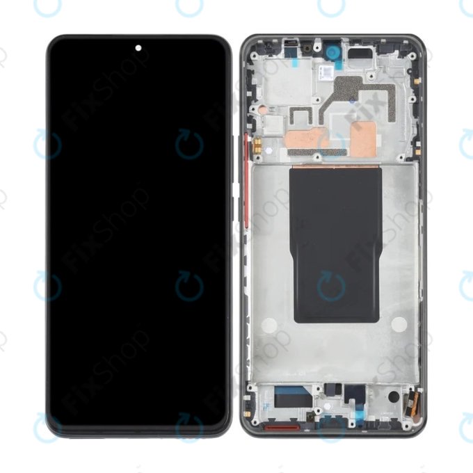 Xiaomi 12T Pro 22081212UG - LCD Displej + Dotykové Sklo + Rám (Black) OLED