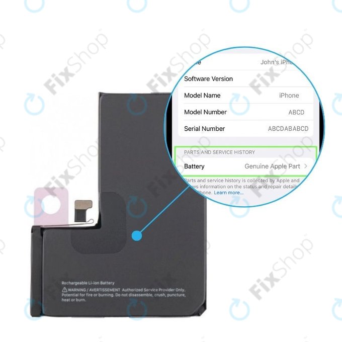Baterie pro iPhone 14 Pro | 661-30382 | 3200mAh | Genuine Apple