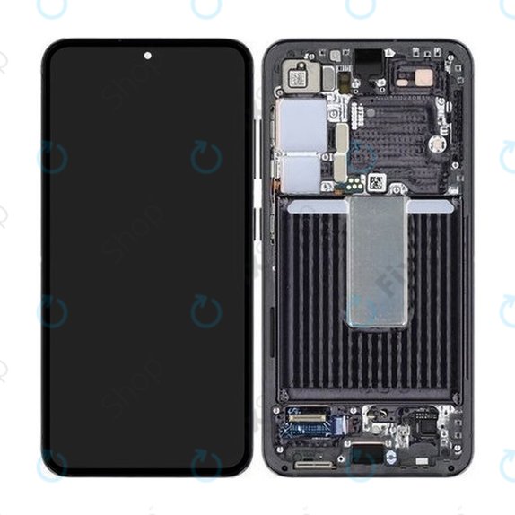 Samsung Galaxy S23 S911B - LCD Displej + Dotykové Sklo + Rám (Phantom Black) OLED