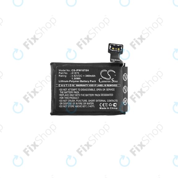 Baterie pro Apple Watch 3 42 mm, 340mAh, GPS Version, Li-Pol, 3.82 V, A1875, HQ