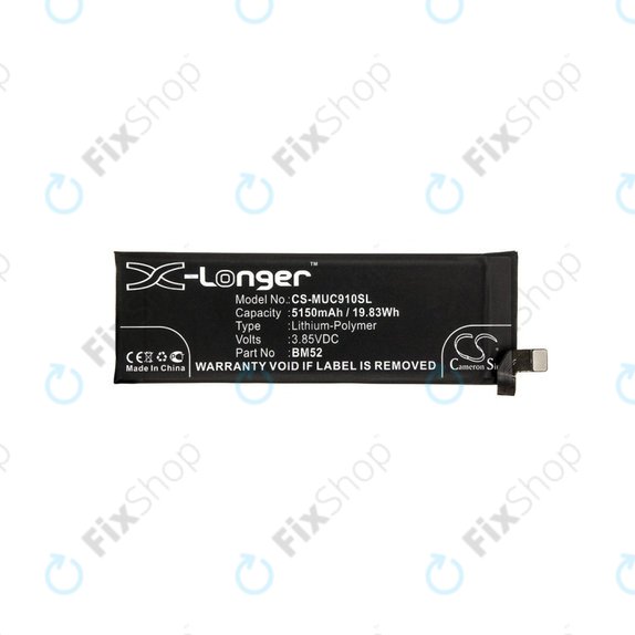 Baterie pro Xiaomi Mi Note 10 M190F4AG, 5150mAh, Li-Pol, 3.85 V, BM52, HQ
