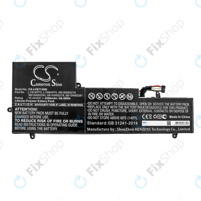 Baterie pro Lenovo Yoga Slim 7-15IIL, 4500mAh, Li-Pol, 15.44V, L19C4PF5, HQ