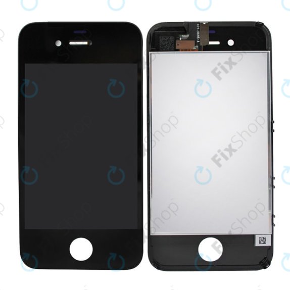 Displej pro iPhone 4S, Black, Dotykové sklo s rámem