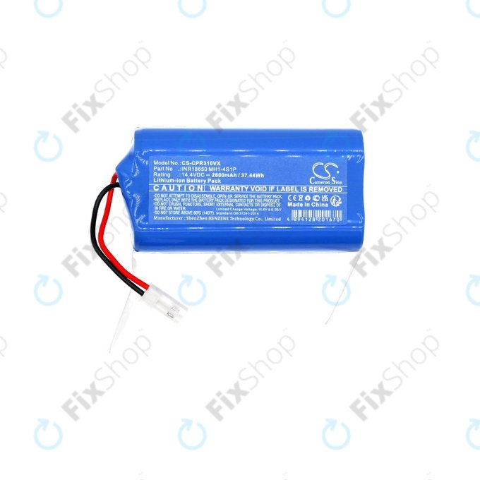 Baterie pro Concept VR3110, VR3115, VR3000, 2600mAh, Li-Ion, 14.4V, INR18650 MH1-4S1P, HQ