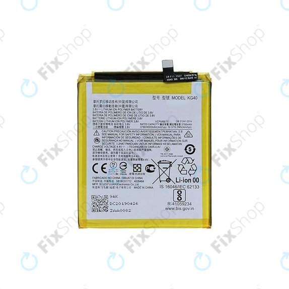 Motorola Moto E7, G8, G8 Play, One Macro - Baterie KG40 4000mAh