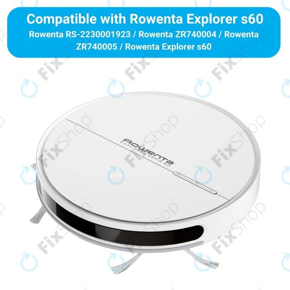 Sada náhradních dílů pro Rowenta Explorer s60 (1x Hlavní kartáč, 2x Filtr, 4x Boční kartáč, 2x Mopovací útěrka)