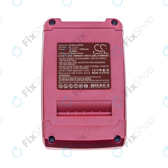 Einhell 18V - Baterie 45.114.36 Li-Ion 18.0V 2000mAH HQ