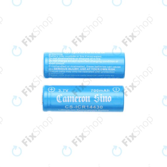 Nabíjecí baterie, 2ks, 650mAh, Li-ion, 3.7V, 14430, HQ