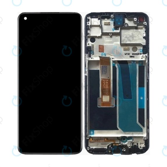 OnePlus Nord N10 5G - LCD Displej + Dotykové Sklo + Rám (Midnight Ice) TFT