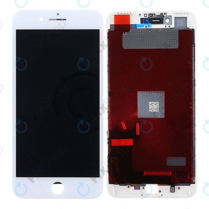 Displej pro iPhone 7 Plus, White, Dotykové sklo s rámem, Refurbished