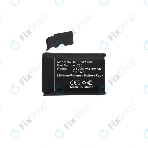 Baterie pro Apple Watch 2 38 mm, 270mAh, Li-Pol, 3.8 V, A1760, HQ