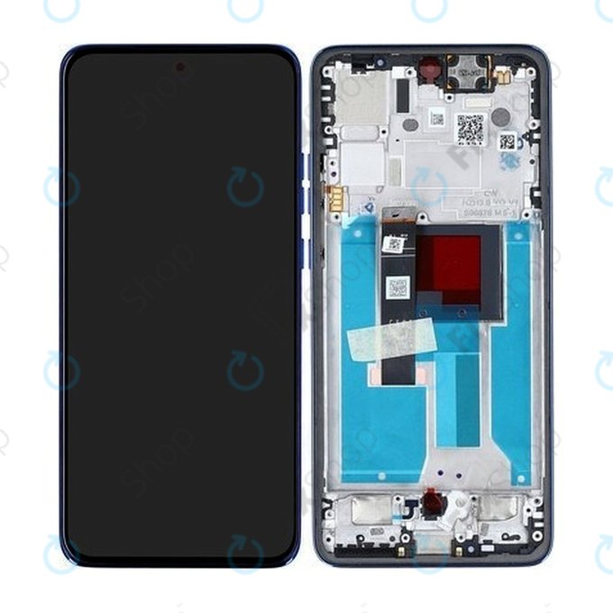 Motorola Edge 50 Neo - LCD Displej + Dotykové Sklo + Rám (Nautical Blue) - 5D68C28686 Genuine Service Pack