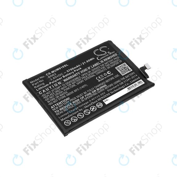 Baterie pro Poco M3, Redmi Note 9 4G, 5700mAh, Li-Pol, 3.85 V, BN62, HQ