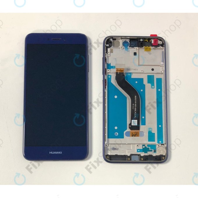 Huawei P9 lite (2017), Honor 8 Lite - LCD Displej + Dotykové Sklo + Rám (Blue) TFT