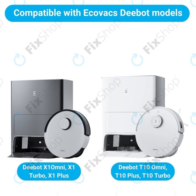 Sada náhradních dílů pro Ecovacs X1 Omni, T10 (1x Hlavní kartáč, 2x Filtr, 2x Boční kartáč)