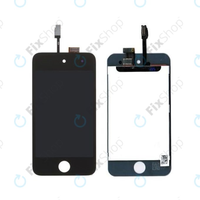 LCD Displej pro iPod Touch (4th Gen), Black, Dotykové sklo s rámem