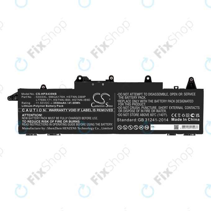 Baterie pro HP ProBook x360 435 G7, 3550mAh, Li-Pol, 11.55V, SX03XL, HQ