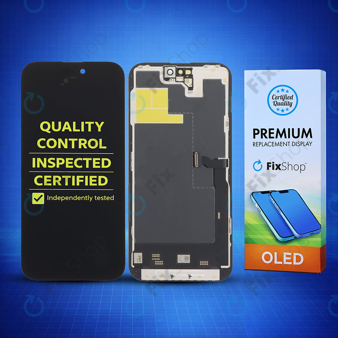 Displej Soft OLED pro iPhone 14 Pro Max, Dotykové sklo s rámem, DIAGNOSTIC