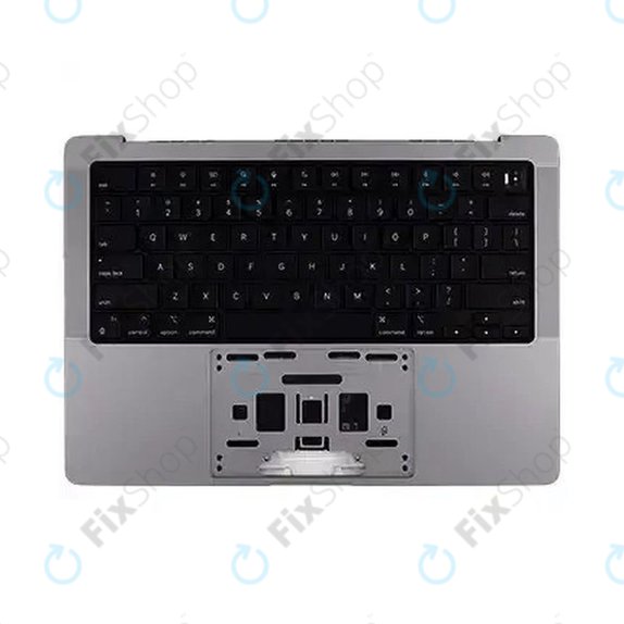 Horní rám klávesnice pro MacBook Pro 14", A3112 (2024), s klávesnicí US a baterií, Space Black, 661-42518, Genuine Apple