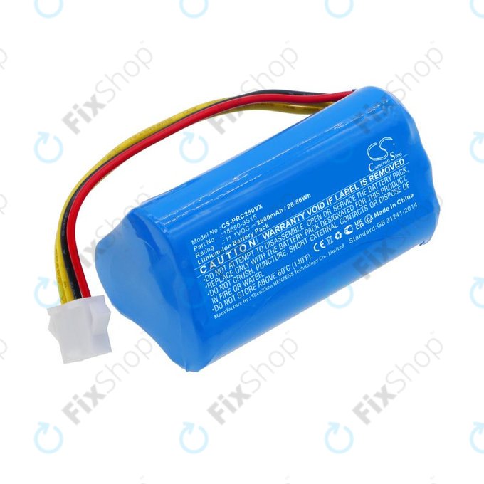 Baterie pro CleanMate S460, Pure Clean PUCRC25, 2600mAh, Li-Ion, 11.1V, 18650-3S15, HQ