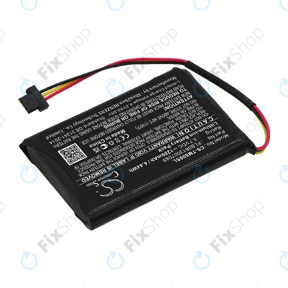 Baterie pro TomTom One XL Traffic, XL 30 Europe 31, 1200mAh, Li-ion, 3.7V, FLB0813007089, HQ