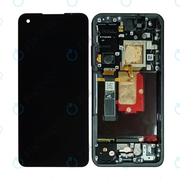 Asus Zenfone 10 - LCD Displej + Dotykové Sklo + Rám (Midnight Black) OLED