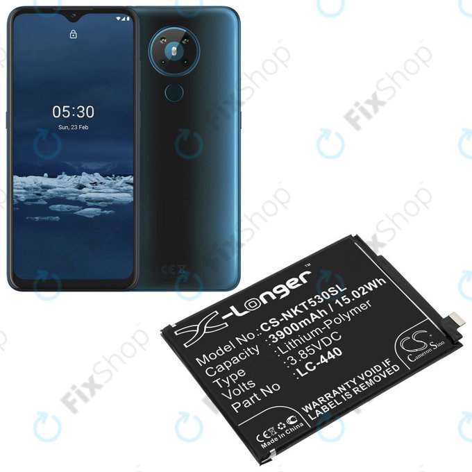 Baterie pro Nokia 5.3, 3900mAh, Li-Pol, 3.85 V, LC-440, HQ
