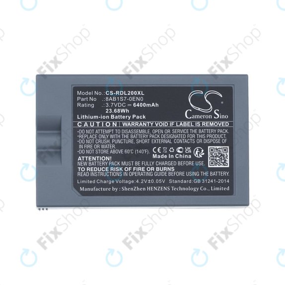 Baterie pro Ring Video Doorbell 2, 3, 4, 6400mAh, Li-Ion, 3.7V, 8AB1S7-0EN0, HQ