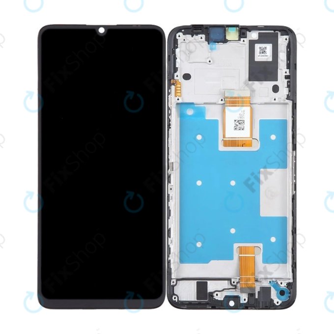 Honor X7a RKY-LX1 RKY-LX2 - LCD Displej + Dotykové Sklo + Rám (Midnight Black) TFT