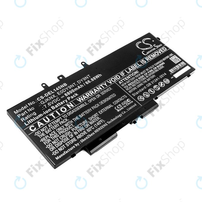 Baterie pro Dell Latitude 14 5490, Latitude 14 5491, 8800mAh, Li-Ion, 7.6V, 00JWGP, HQ