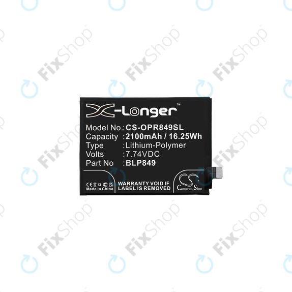 Realme GT 5G RMX2202, GT Neo RMX3031 - Baterie BLP849 2100mAh HQ