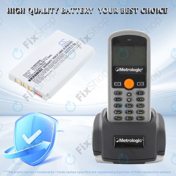 Baterie pro Cipherlab 8300-L, Metrologic MK5502, 750mAh, Li-Ion, 3.7V, BA-80S700, HQ