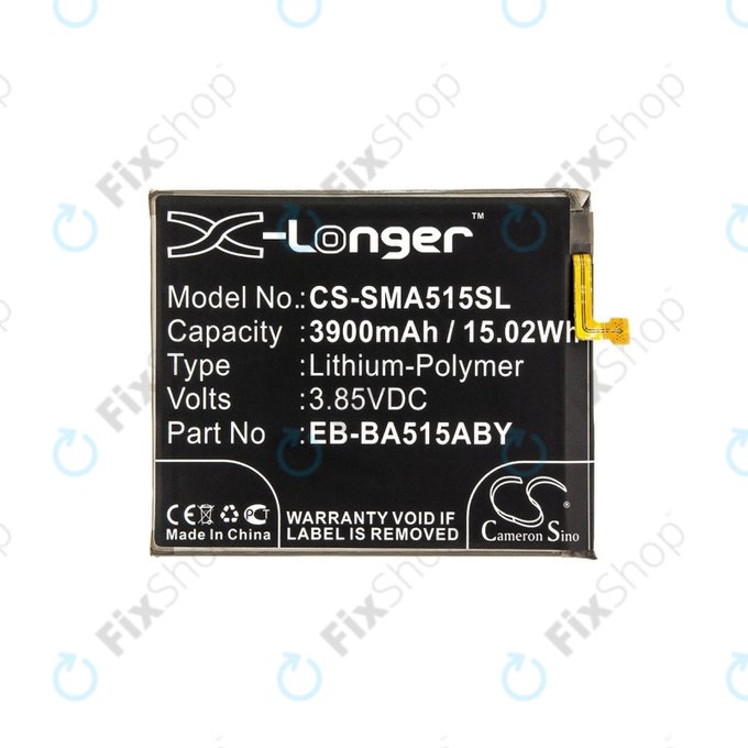 Baterie pro Samsung A51 A515F, 3900mAh, Li-Pol, 3.85 V, EB-BA515ABY, HQ