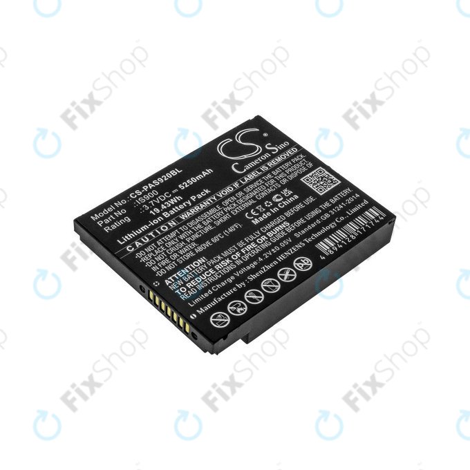 Baterie pro Pax A920, A920c, 5250mAh, Li-Ion, 3.7V, IS900, HQ