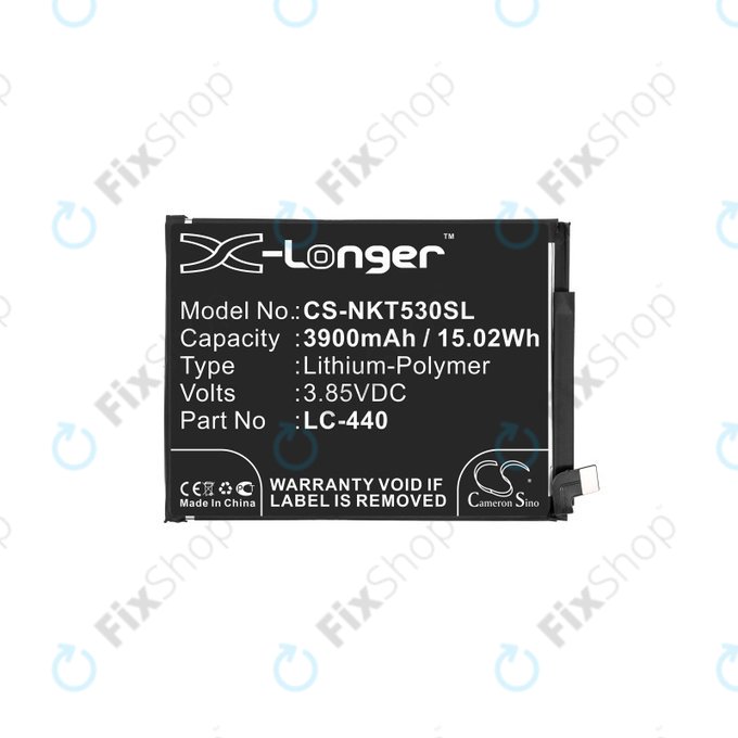 Baterie pro Nokia 5.3, 3900mAh, Li-Pol, 3.85 V, LC-440, HQ