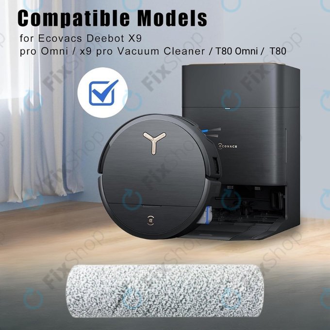 Ecovacs Deebot X9 Pro Omni, X9 Pro, X8 Pro Omni, X8 Omni, T80 Omni, T80 - Mopovací válec